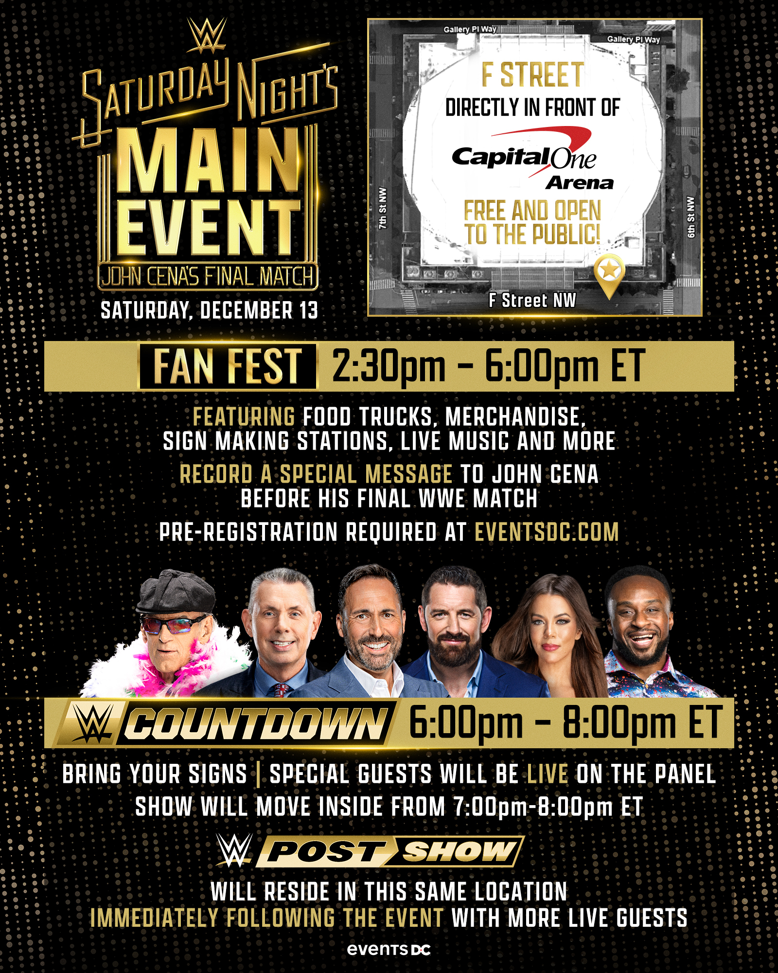 Saturday Night's Main Event Show Schedule