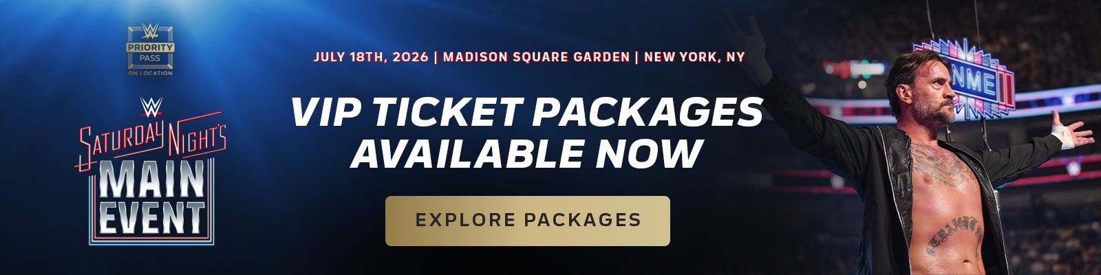SNME at MSG VIP Packages