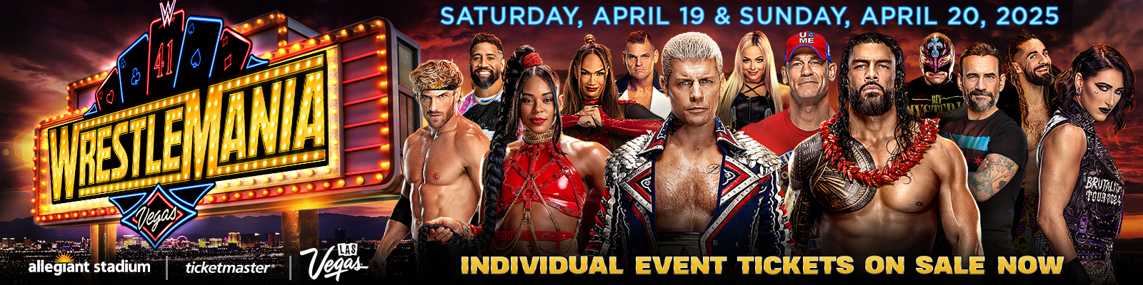 WrestleMania On Sale Now