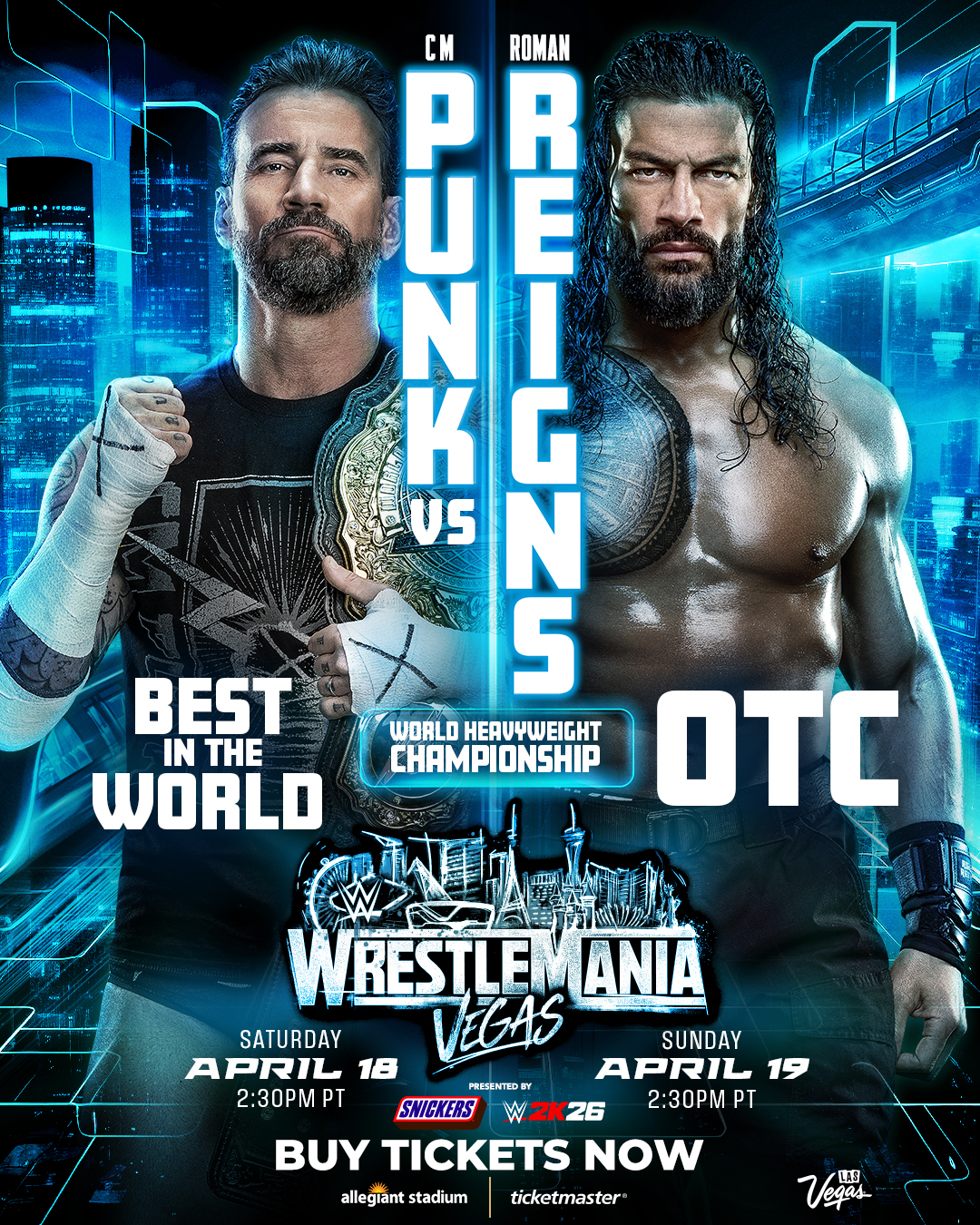   CM Punk vs. Roman Reigns