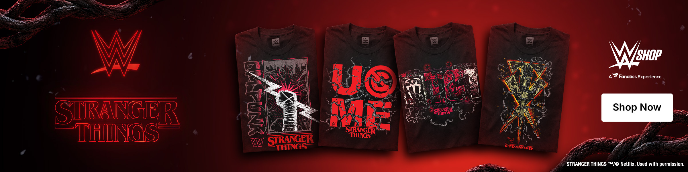 Shop WWE x Stranger Things Merch 